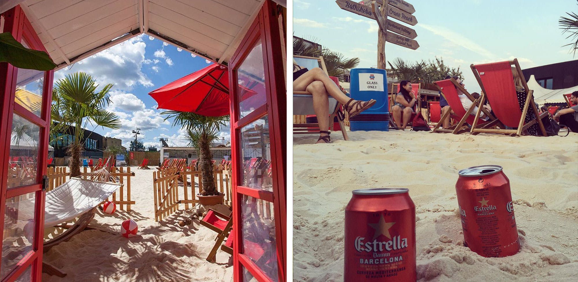 summers equals beach, Camden town has its own just for making summer in London more bereable
